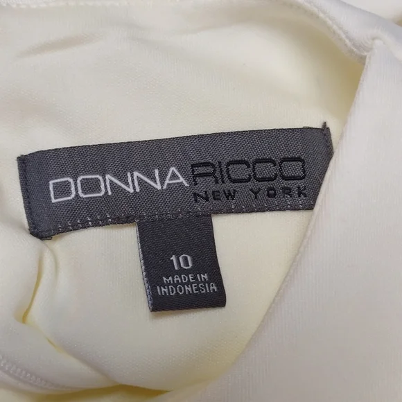 Donna Ricco White Sleeveless Dress - Picture 8 of 10